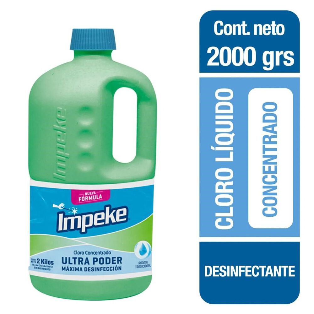 Cloro Concentrado Forte 2kg Impeke image number 0.0